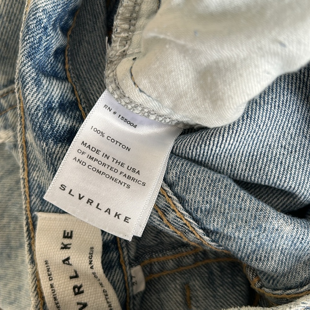SLVRLAKE London - high waisted straight leg jeans. Heartache wash. - Picture 7 of 16